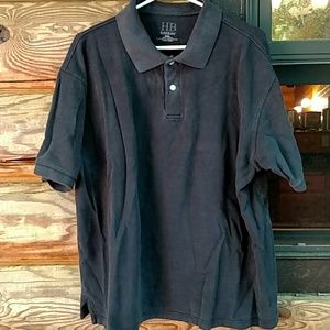 Black polo XXL.  Faded. Harbor Bay.